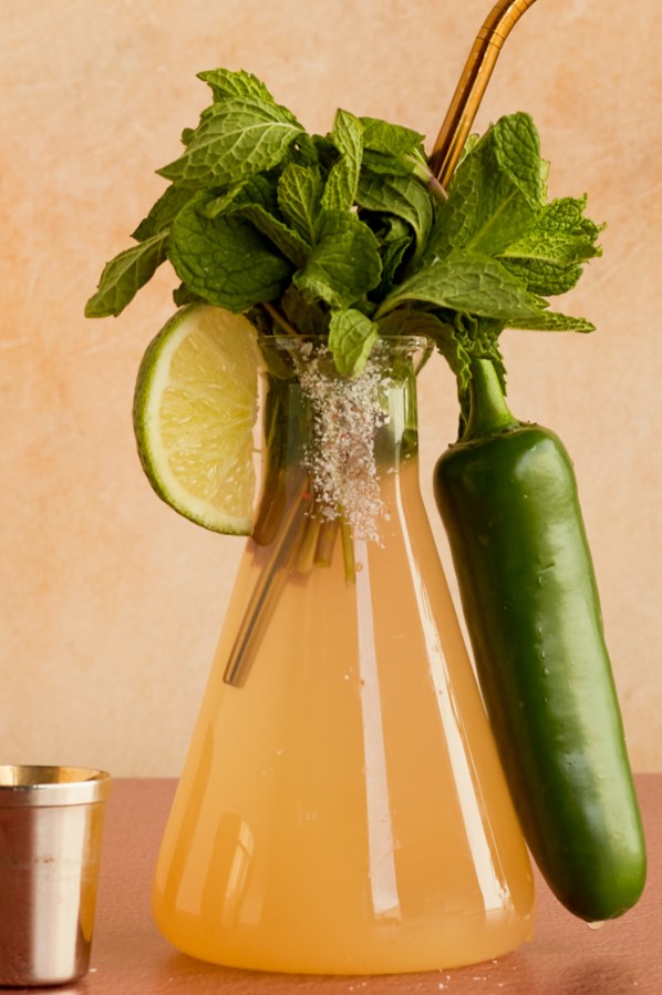 Perfectly Cordial Jalapeno Mint Margarita Cocktail Nashville