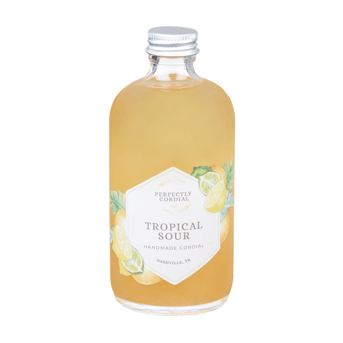 Tropical Sour craft cocktail cordial bottle